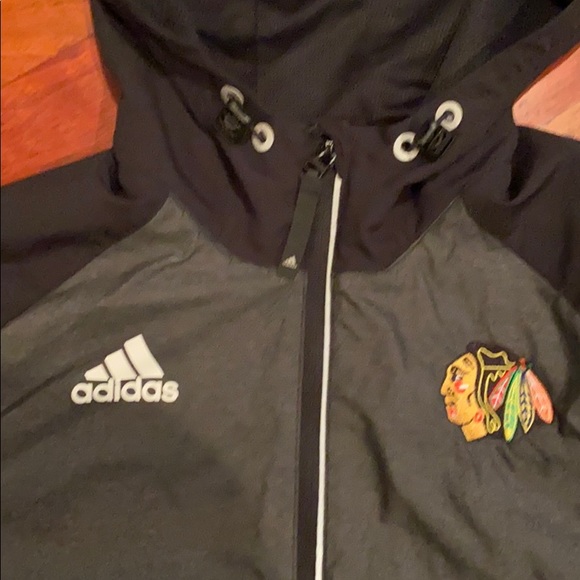 Adidas Blackhawks water resistant ice jacket - Picture 2 of 5